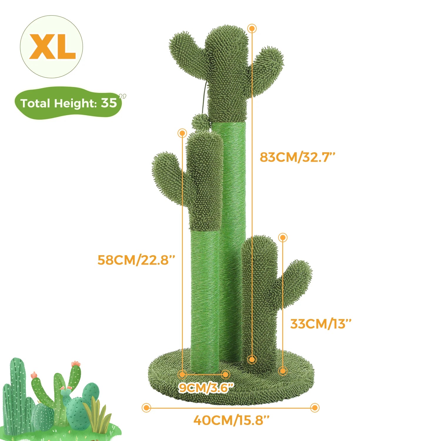 Cactus Cat Scratching Pawlymals